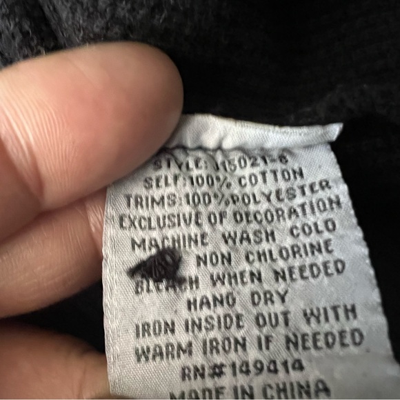 Johnny Was Taline M Floral Heavily Embroidered Thermal Black Cotton Henley Top - Picture 13 of 16